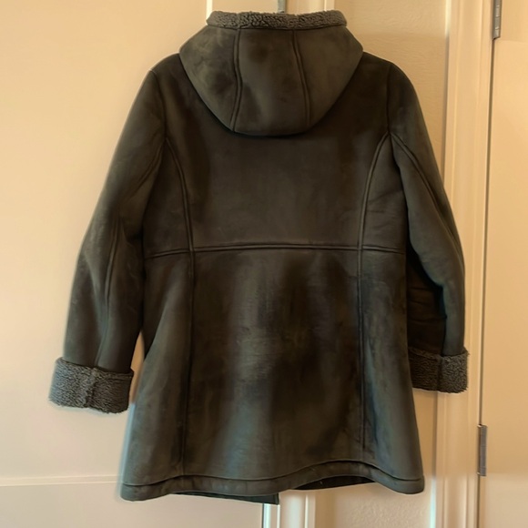Lands’ End Faux Suede Coat - Picture 2 of 8